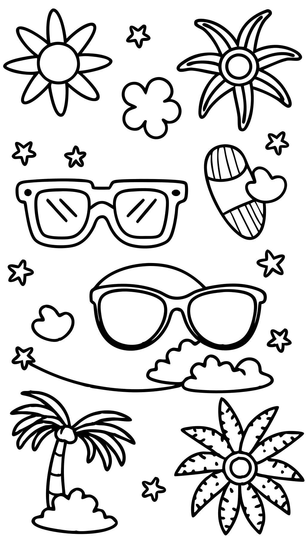 coloriages Lunettes de soleil